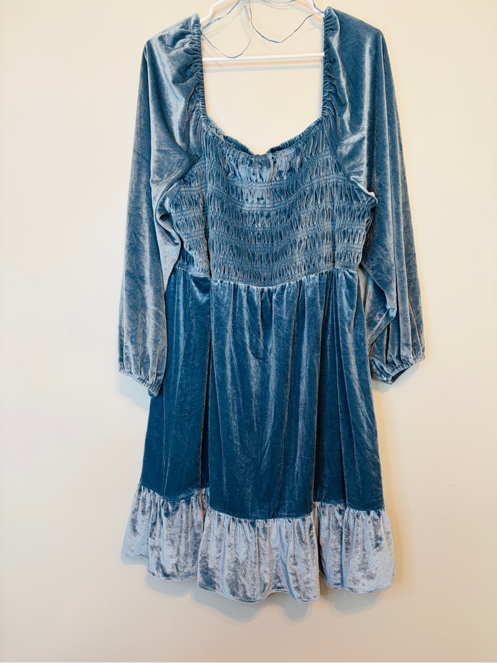 LC Lauren Conrad Light Blue Velvet Dress